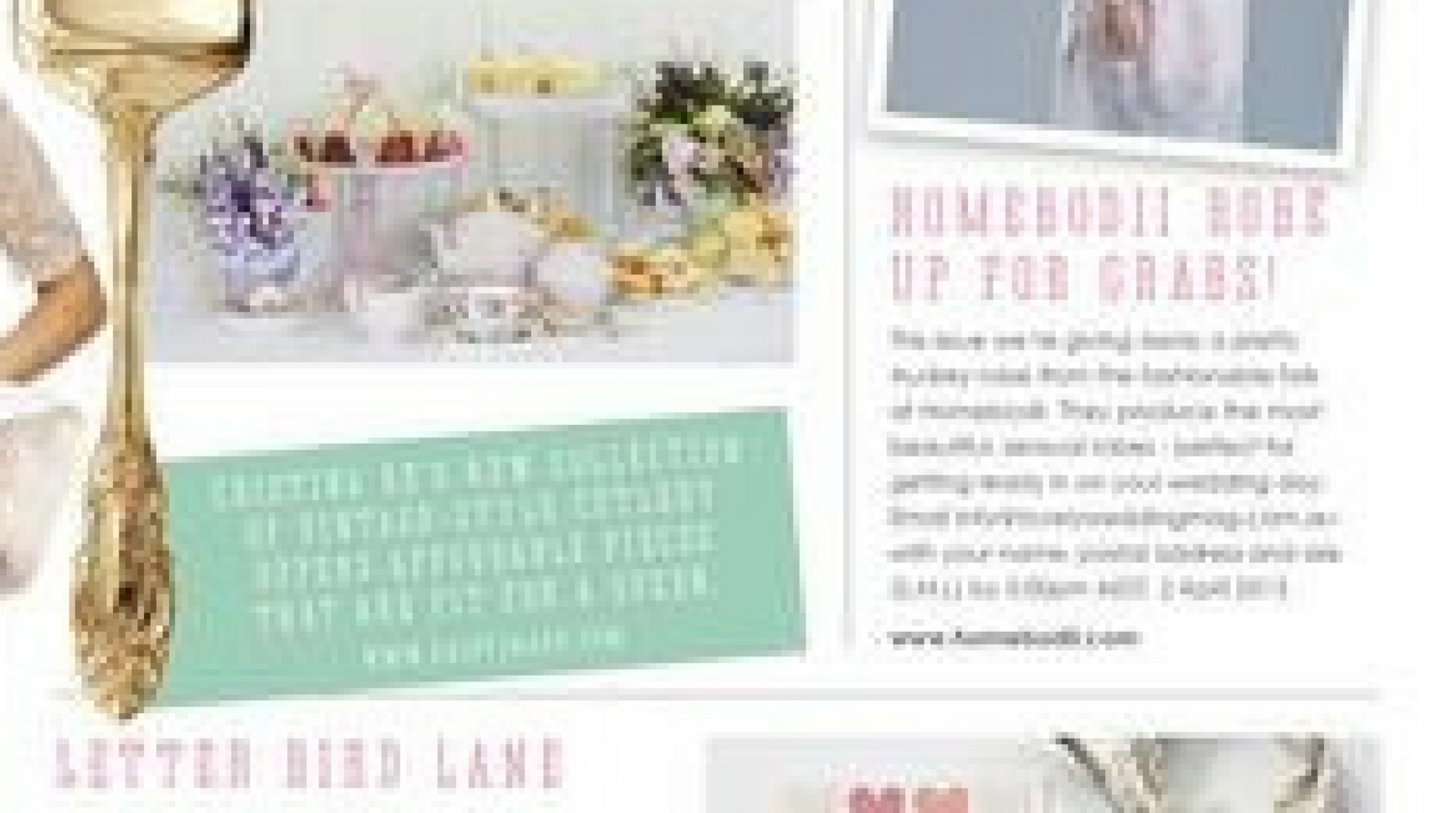 March 2013 Lovely Wedding Magazine.