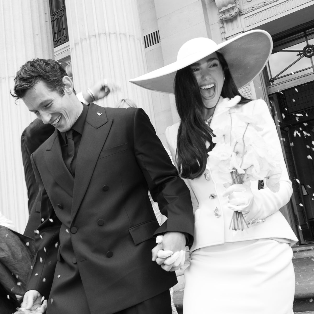 Dua Lipa and Callum Turner at their London civil ceremony