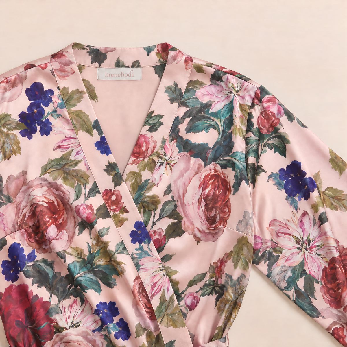 Aurora Maxi Robe Rose Blush Print