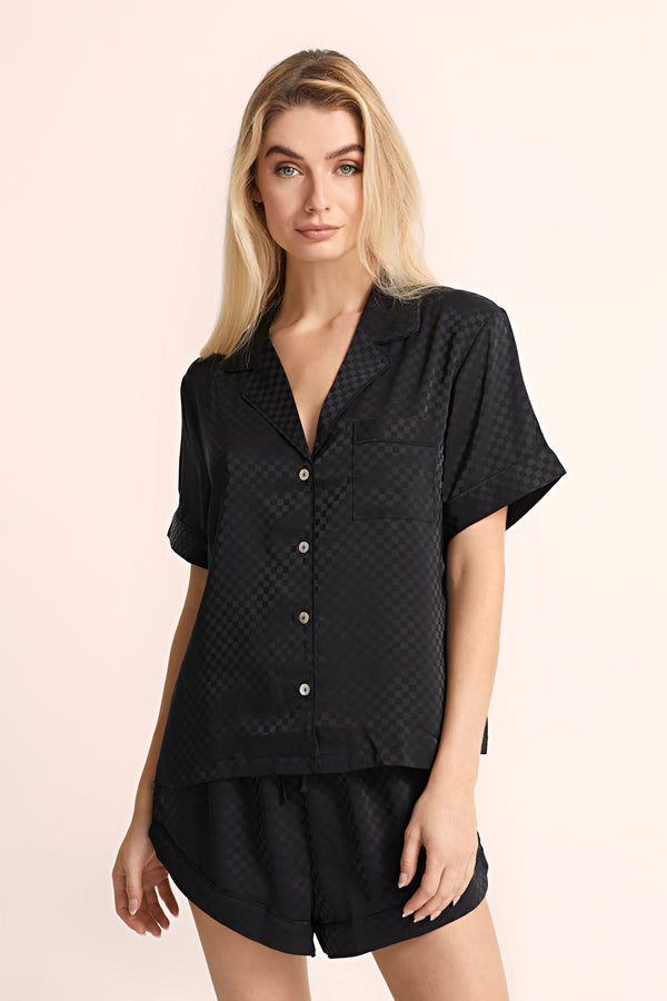 Gigi Short Pyjama Set - Black *Final Sale*