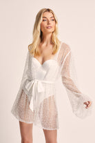 Athena mini sparkle bridal robe
