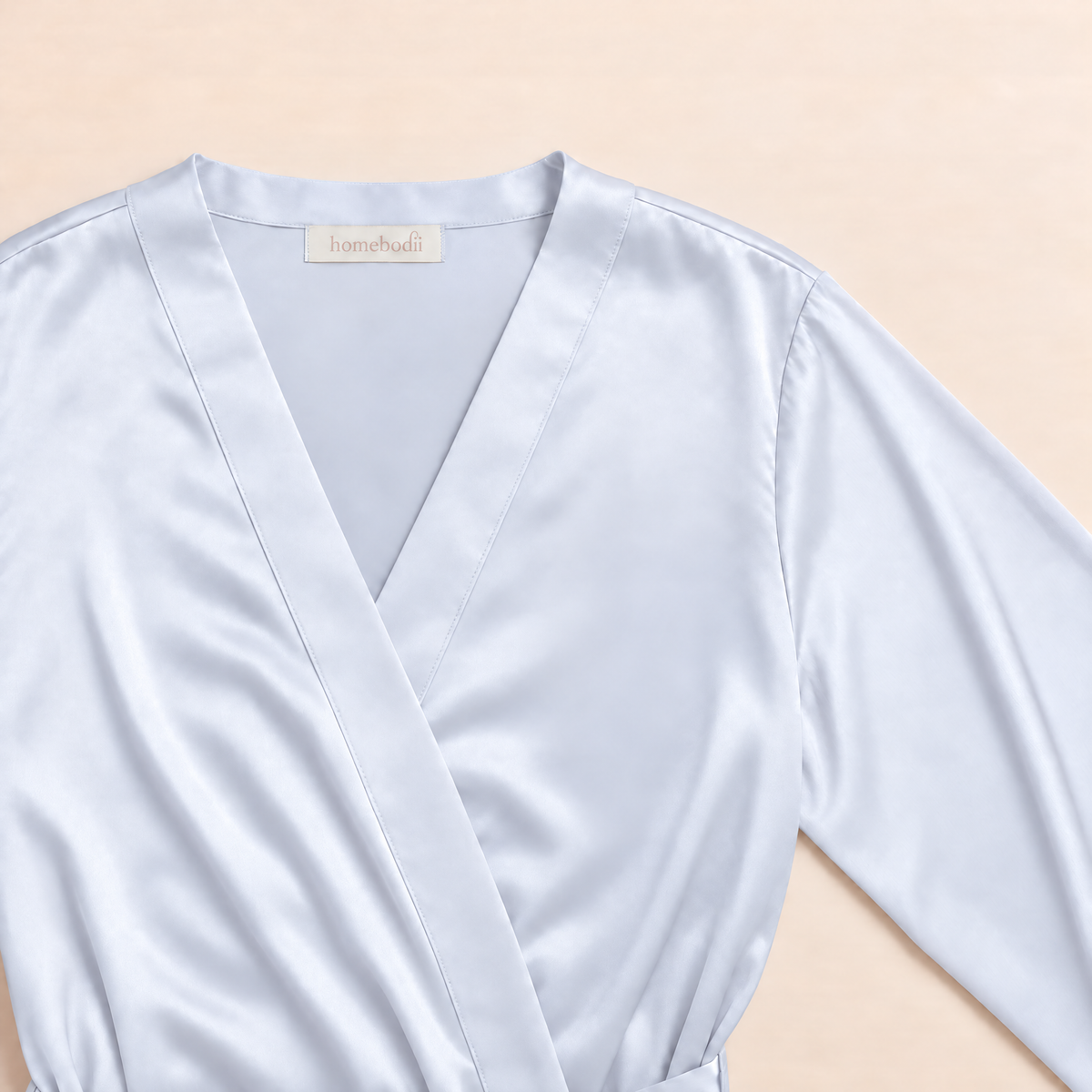 Peyton Long Robe  - Eggshell Blue