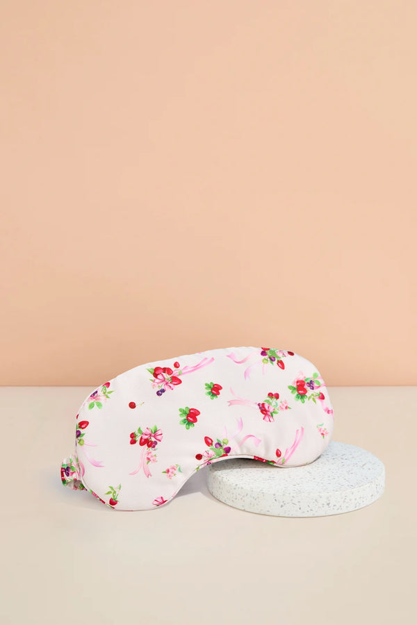 Sweet Berry & Bows Satin Eyemask