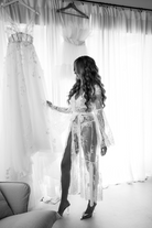 Georgina Long Lace Bridal Robe | Homebodii