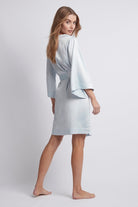 Jasmine Luxury Satin Personalised Robe  Eggshell Blue | Homebodii