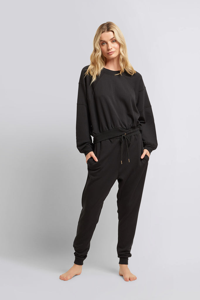 Homebodii Womens Signature Jumper  Black | Homebodii