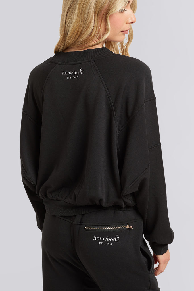 Homebodii Womens Signature Jumper  Black | Homebodii