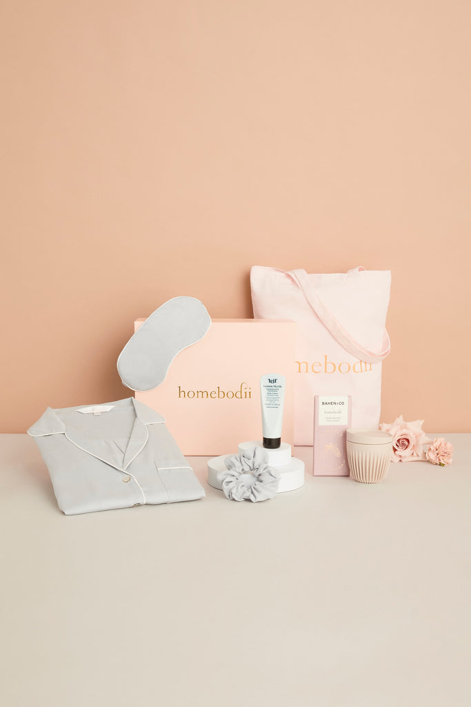 Shes Sustainable Personalised Pyjama Gift  Hamper Tencel™  Eggshell Blue | Homebodii