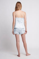 Olivia Luxury Satin Cami Set  Eggshell Blue | Homebodii