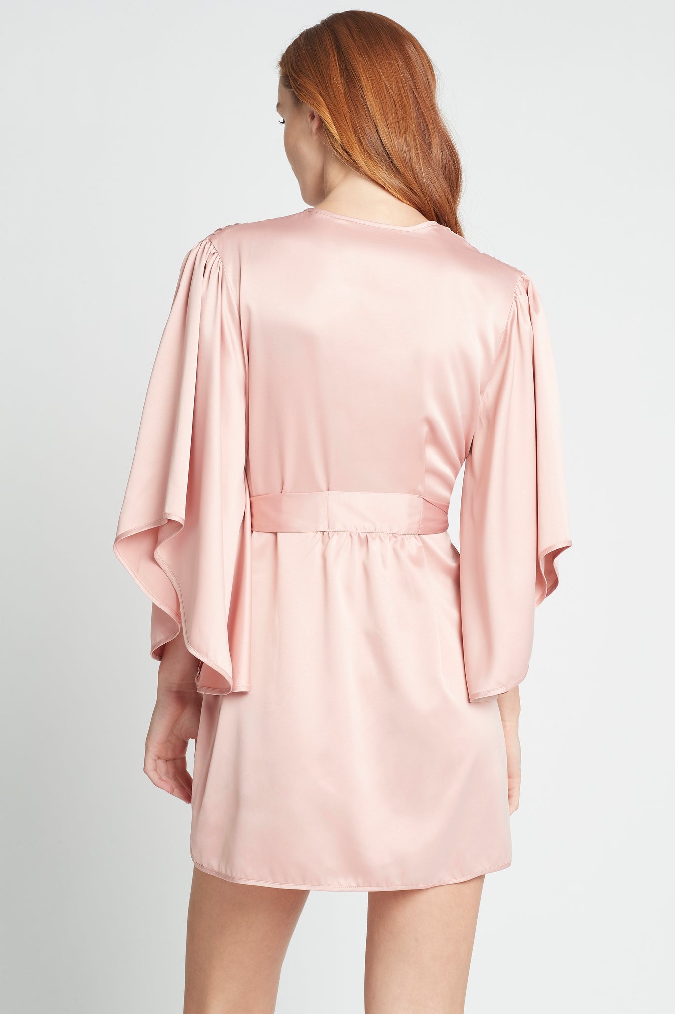 Luna Satin Robe  Dusty Rose | Homebodii