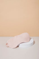 Eva Tencel™ Eye Mask  Blush With White Piping | Homebodii