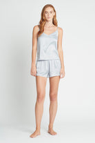 Jasmine Satin Cami Set  Eggshell Blue | Homebodii