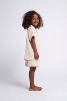 Piper Bubble Cotton Personalised Childrens Short Pyjama Set  Blush | Homebodii