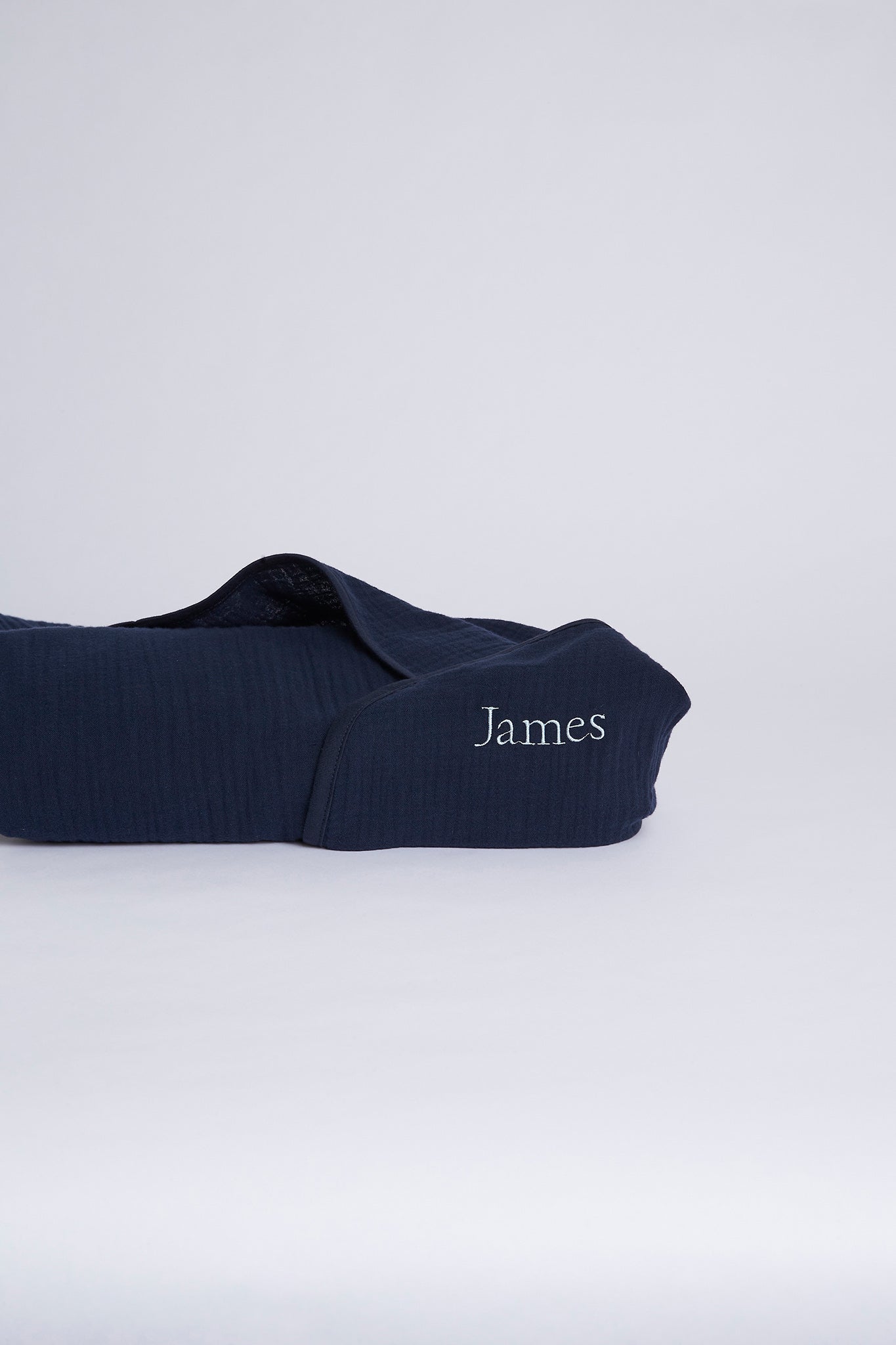 Homebodii Personalised Cotton Baby Blanket  Navy | Homebodii