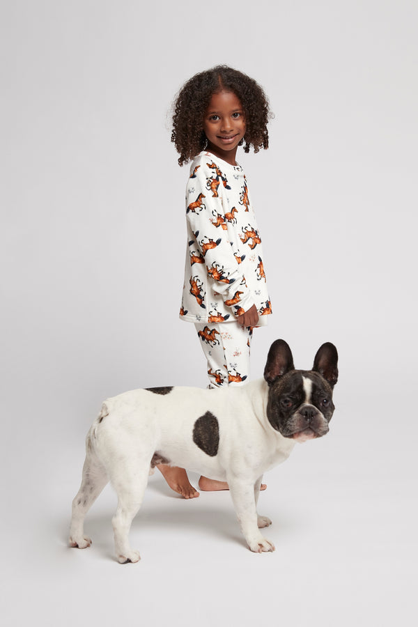 Kids Fleece Pyjama Set - Mojo Horse *Final Sale*